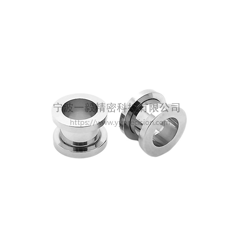 不锈钢柜门移动门暗拉手走心机加工配件圆形把手