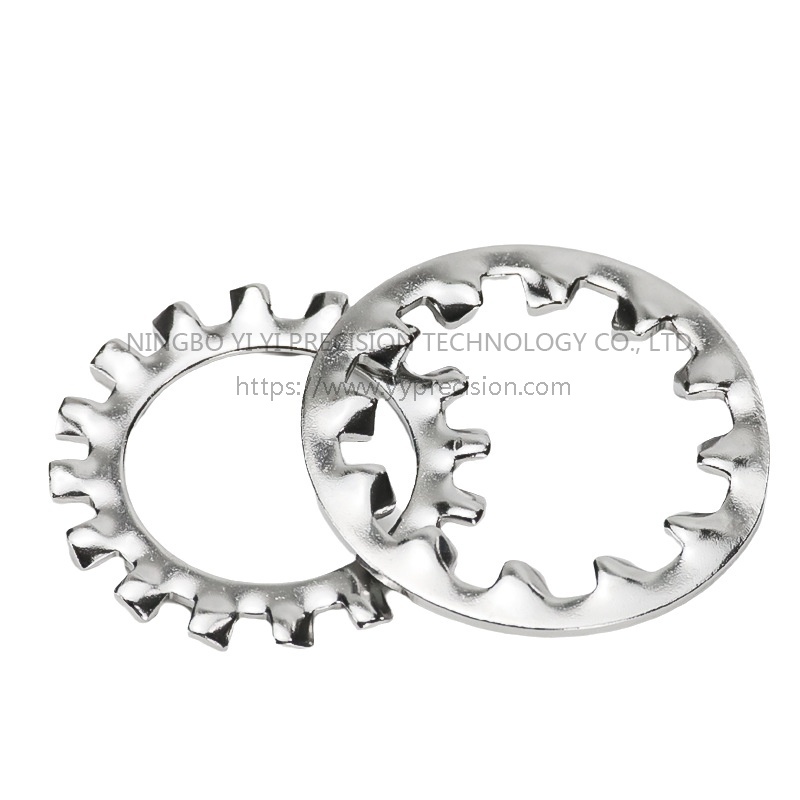 304不锈钢内齿外齿锁紧垫圈防滑止动垫片金属介子